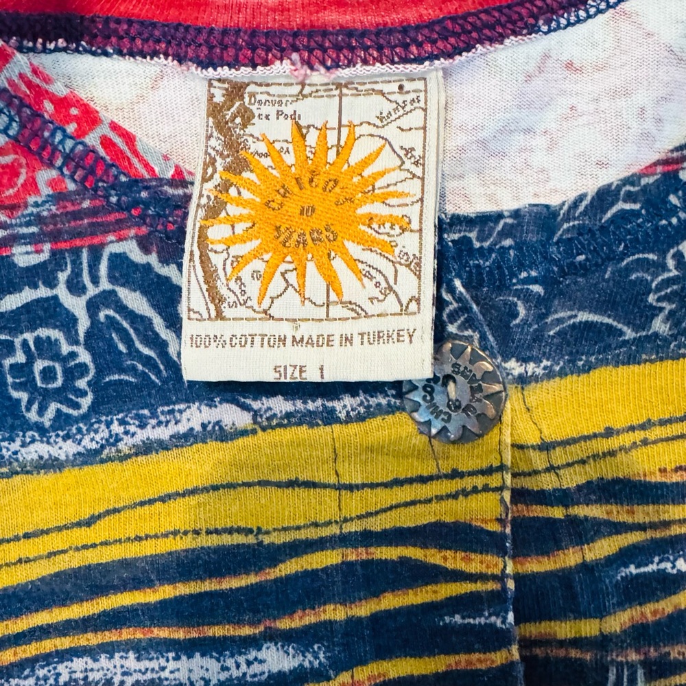 Chicos Vintage 90s Bohemian Patchwork Button Down… - image 4